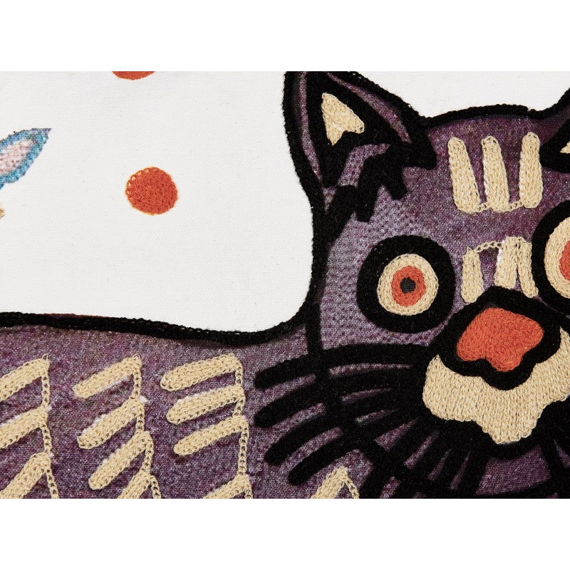 Poduszka dekoracyjna PHUSRO Bawełna 50 x 50 cm Kolorowy Wzór zwierzęcy