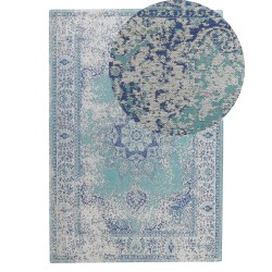 Dywan bawełniany 140 x 200 cm niebieski ALMUS