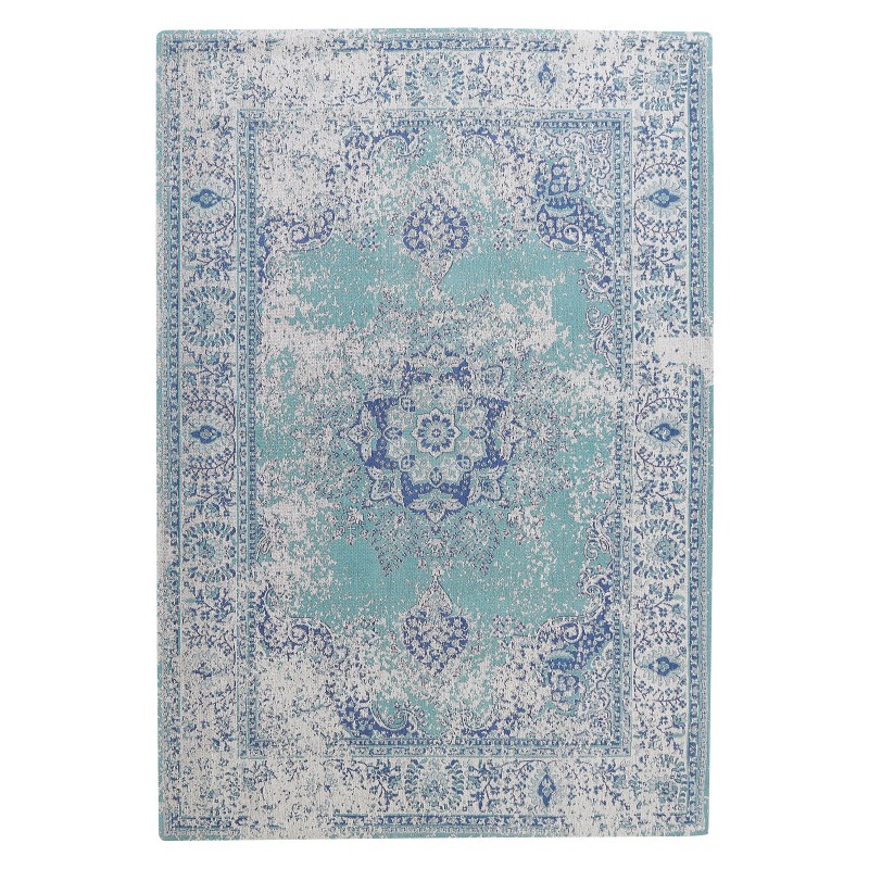 Dywan bawełniany 140 x 200 cm niebieski ALMUS