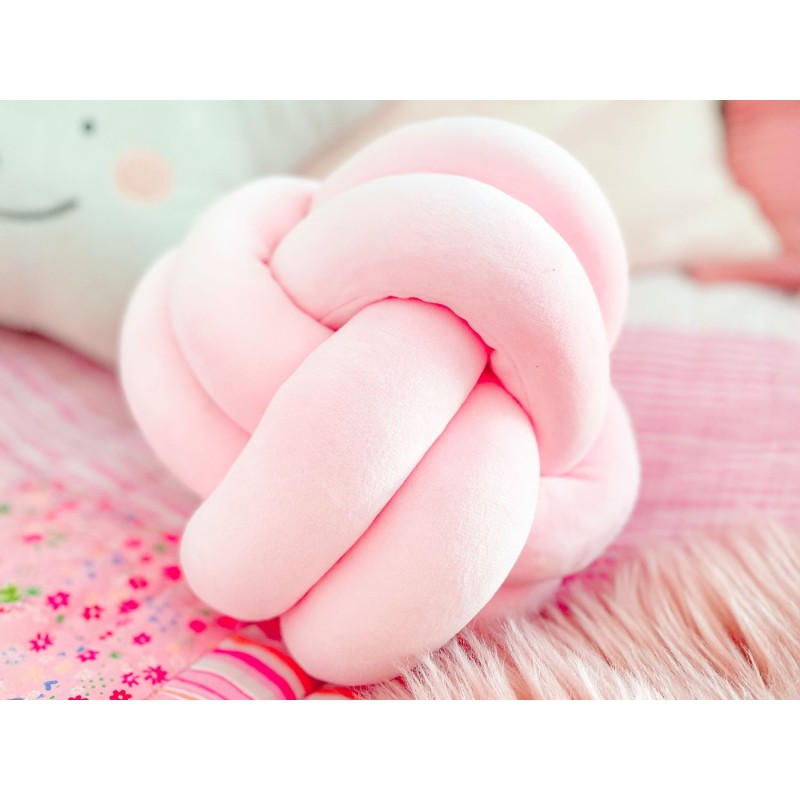 Poduszka dekoracyjna MALNI Welur 20 x 20 cm Różowy Jednolity