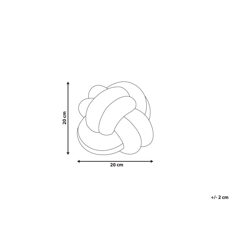 Poduszka dekoracyjna MALNI Welur 20 x 20 cm Różowy Jednolity