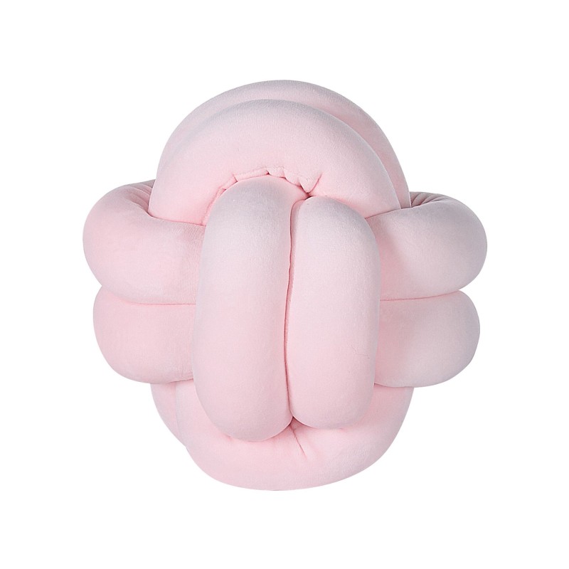 Poduszka dekoracyjna MALNI Welur 20 x 20 cm Różowy Jednolity