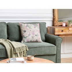 Poduszka dekoracyjna ZAHRIYE 45 x 45 cm Fioletowy Wzór kwiatowy