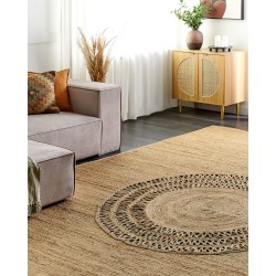 Dywan z juty 300 x 400 cm beżowy BOGAZOREN