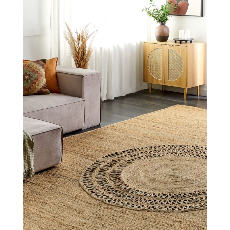 Dywan z juty 300 x 400 cm beżowy BOGAZOREN