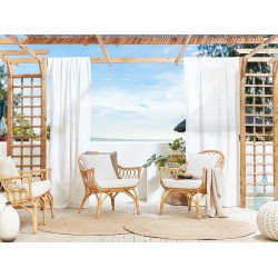 Zestaw ogrodowy ze stolikiem dla 4 osób SIBARI Rattan Naturalny