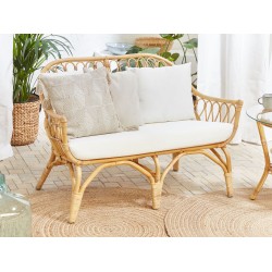 Zestaw ogrodowy ze stolikiem dla 4 osób SIBARI Rattan Naturalny