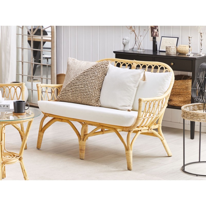 Zestaw ogrodowy ze stolikiem dla 4 osób SIBARI Rattan Naturalny