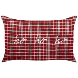 Zestaw 2 poduszek dekoracyjnych MOCHI 30 x 50 cm Czerwony Wzór świąteczny