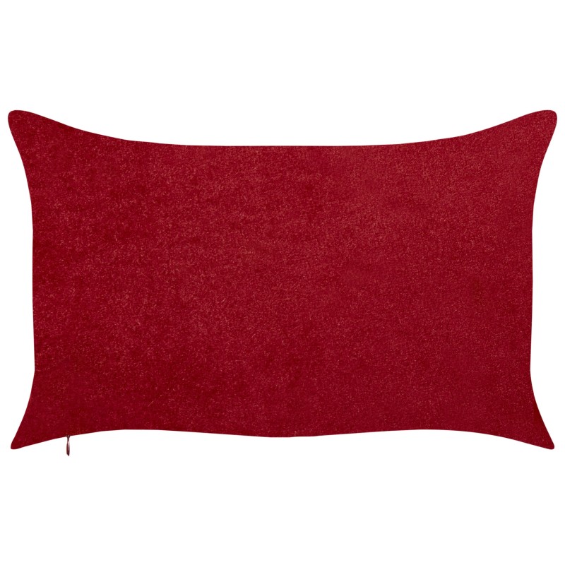 Zestaw 2 poduszek dekoracyjnych MOCHI 30 x 50 cm Czerwony Wzór świąteczny