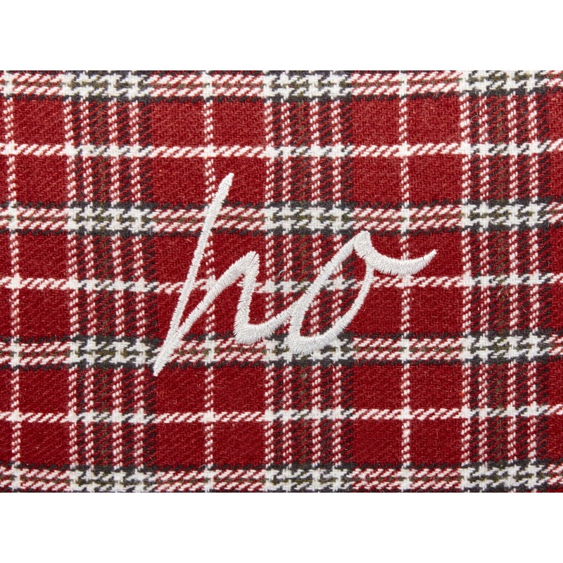 Zestaw 2 poduszek dekoracyjnych MOCHI 30 x 50 cm Czerwony Wzór świąteczny