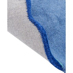 Dywan wełniany dziecięcy dinozaur 100 x 160 cm niebieski TREX