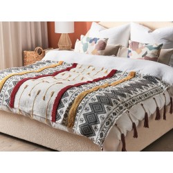 Koc AMBALA Bawełna 130 x 180 cm Kolorowy