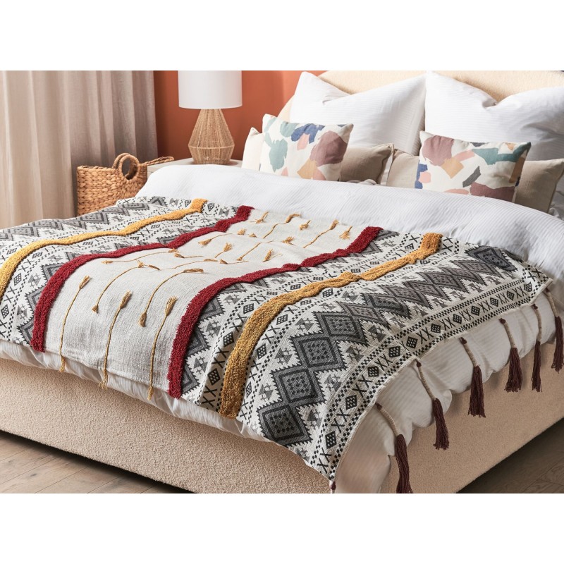 Koc AMBALA Bawełna 130 x 180 cm Kolorowy