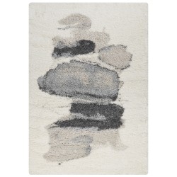 Dywan Shaggy 160 x 230 cm biało-szary MASIS