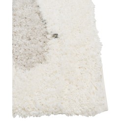Dywan Shaggy 160 x 230 cm biało-szary MASIS