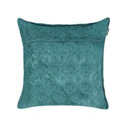 Zestaw 2 poduszek dekoracyjnych VERPIS Bawełna 50 x 50 cm Lazurowy Jednolity