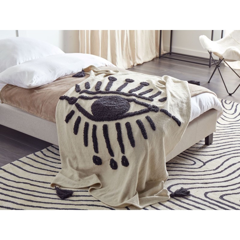 Koc SEDIO Bawełna 150 x 200 cm Biały