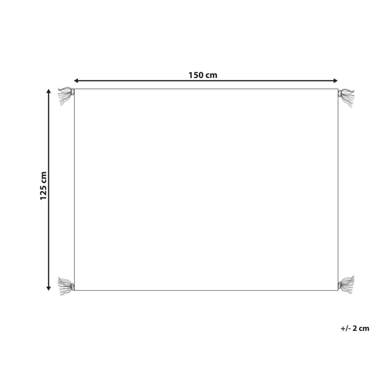 Koc SEDIO Bawełna 150 x 200 cm Biały