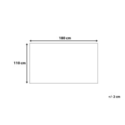 Koc ANAMUR Bawełna 110 x 180 cm Beżowy