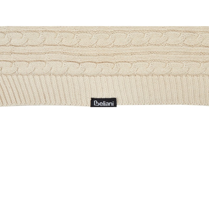 Koc ANAMUR Bawełna 110 x 180 cm Beżowy