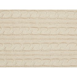 Koc ANAMUR Bawełna 110 x 180 cm Beżowy