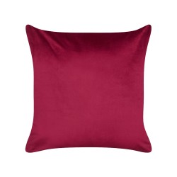 Zestaw 2 poduszek dekoracyjnych GOLDSPRUCE Welur 45 x 45 cm Czerwony Wzór świąteczny