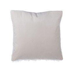 Zestaw 2 poduszek dekoracyjnych DAISY Sztuczne futro 45 x 45 cm Jasnobeżowy Jednolity