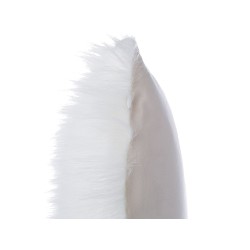 Zestaw 2 poduszek dekoracyjnych DAISY Sztuczne futro 45 x 45 cm Jasnobeżowy Jednolity