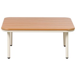 Stolik kawowy ogrodowy SENISE 74 cm 74 cm Metal Brązowy