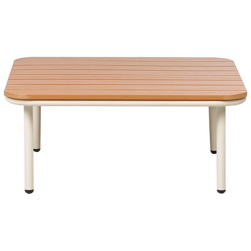 Stolik kawowy ogrodowy SENISE 74 cm 74 cm Metal Brązowy