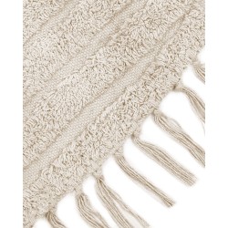 Dywan okrągły bawełniany ø 140 cm beżowy HALFETI