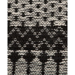 Dywan skórzany 140 x 200 cm czarny z beżowym SOKUN