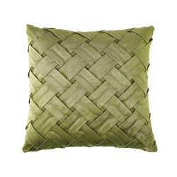 Zestaw 2 poduszek dekoracyjnych NARCISSUS Welur 43 x 43 cm Zielony Wzór geometryczny