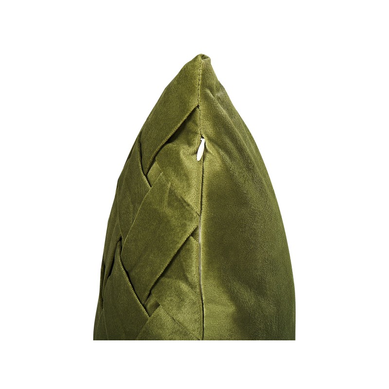 Zestaw 2 poduszek dekoracyjnych NARCISSUS Welur 43 x 43 cm Zielony Wzór geometryczny