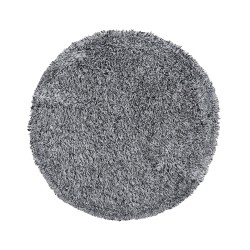 Dywan shaggy okrągły ⌀ 140 czarno-biały CIDE