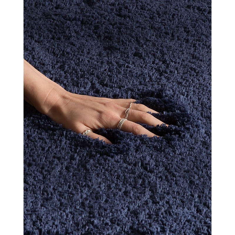 Dywan shaggy 80 x 150 cm niebieski EVREN