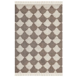 Dywan bawełniany 160 x 230 cm brązowy z beżowym SINOP