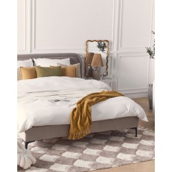 Dywan bawełniany 160 x 230 cm brązowy z beżowym SINOP