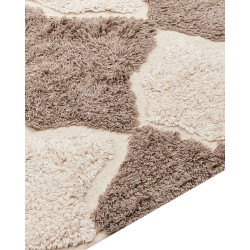 Dywan bawełniany 160 x 230 cm brązowy z beżowym SINOP