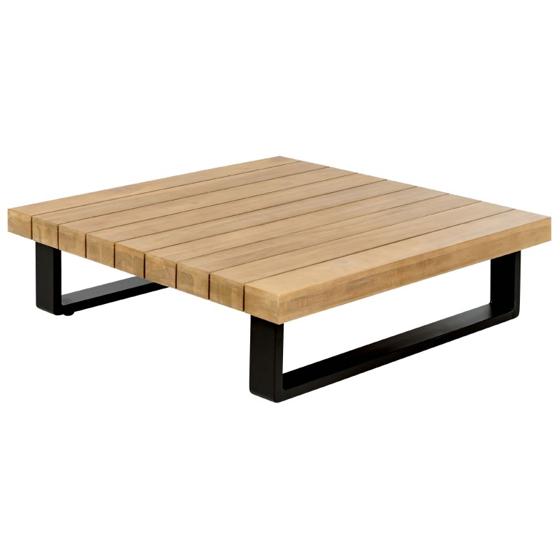 Narożnik ogrodowy ze stolikiem dla 5 osób MYKONOS Prawostronny Certyfikowane drewno akacjowe Złamana biel