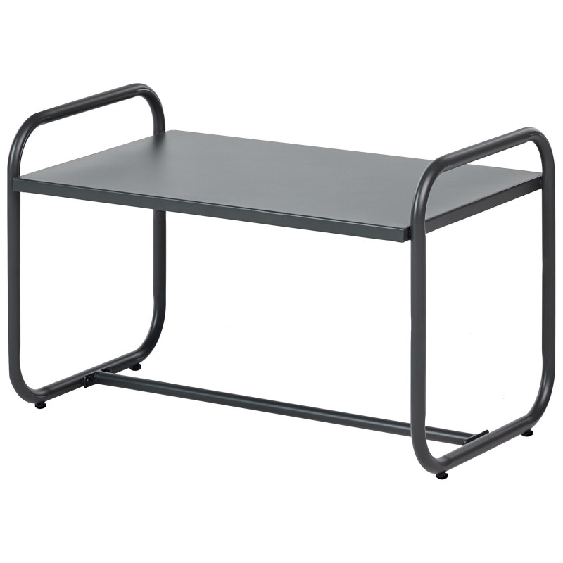 Zestaw ogrodowy ze stolikiem dla 4 osób VEZZANA Metal Szary