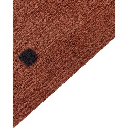 Dywan bawełniany 140 x 200 cm brązowy LAZA