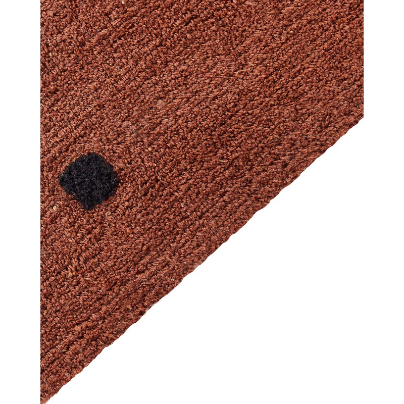 Dywan bawełniany 140 x 200 cm brązowy LAZA