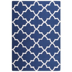 Dywan wełniany 160 x 230 cm niebieski SILVAN