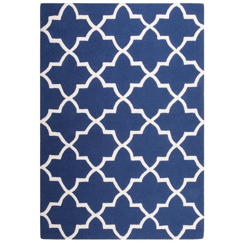 Dywan wełniany 160 x 230 cm niebieski SILVAN