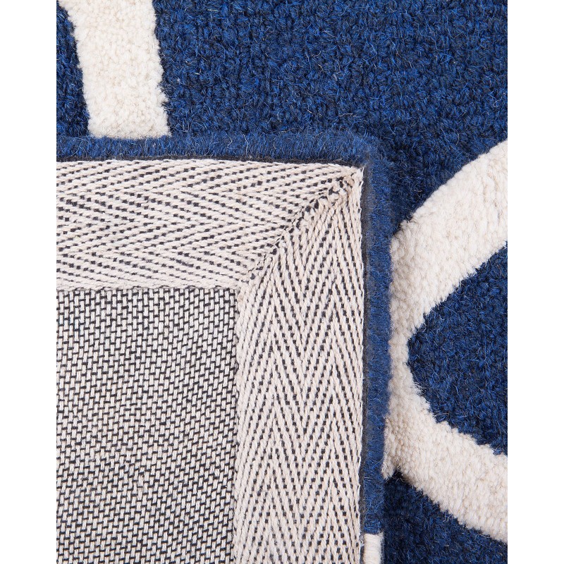 Dywan wełniany 160 x 230 cm niebieski SILVAN