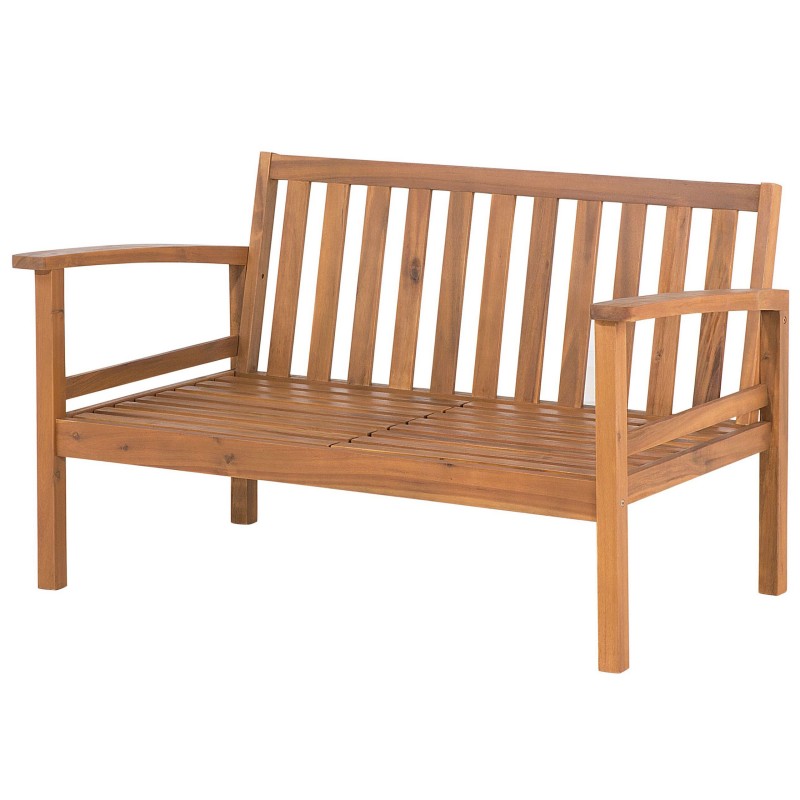 Zestaw ogrodowy ze stolikiem i otomaną dla 4 osób MANILA Drewno akacjowe Jasnobrązowy