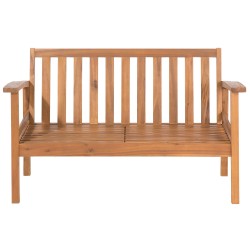 Zestaw ogrodowy ze stolikiem i otomaną dla 4 osób MANILA Drewno akacjowe Jasnobrązowy