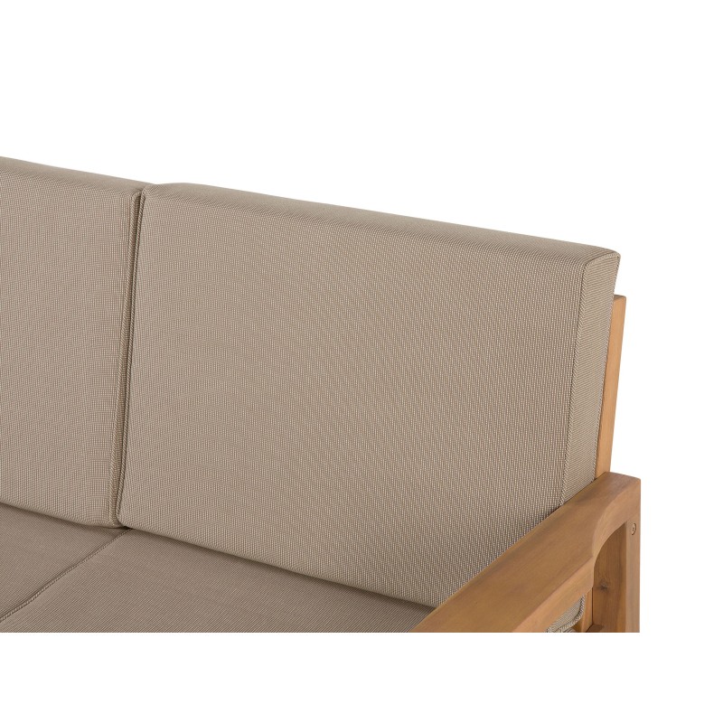 Zestaw ogrodowy ze stolikiem i otomaną dla 4 osób MANILA Drewno akacjowe Jasnobrązowy